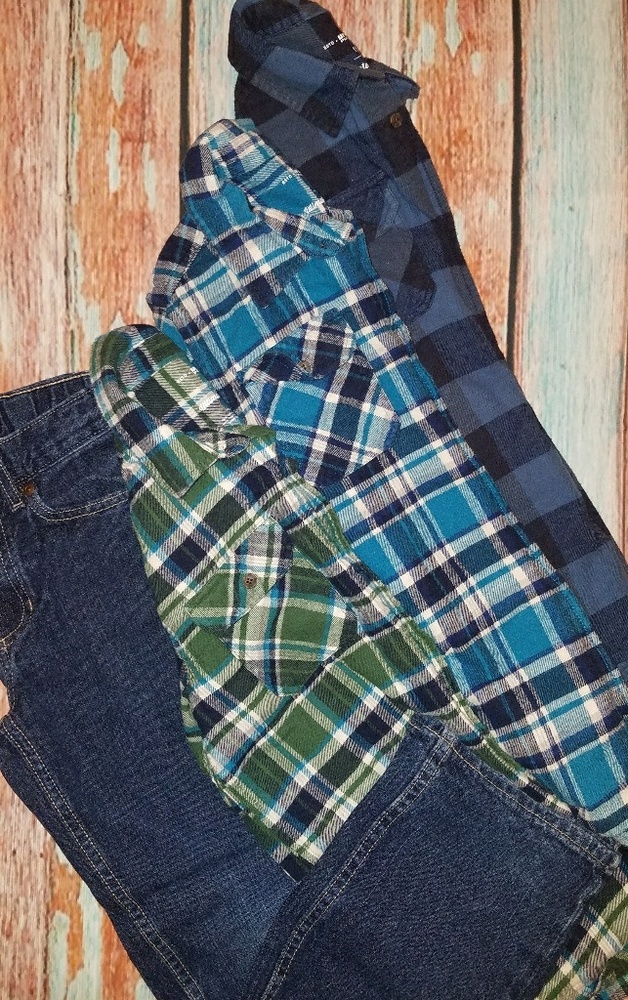 🚫LAST CHANCE🚫 3 flannels & 1 jeans 9/15/18